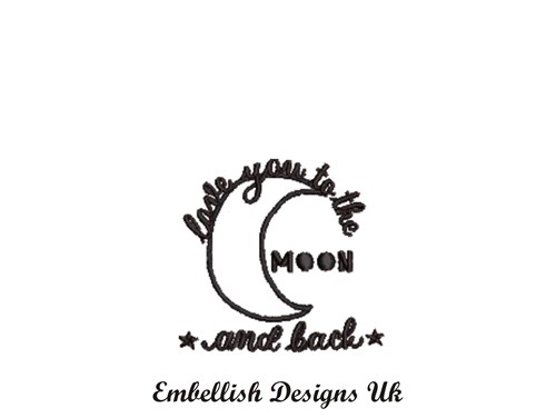 MoonAndBack1 Machine Embroidery Design