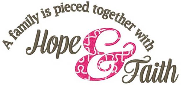 Picture of Hope & Faith Machine Embroidery Design