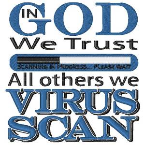 Picture of In God We Trust Machine Embroidery Design