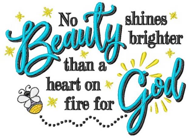 Picture of On Fire For God Machine Embroidery Design