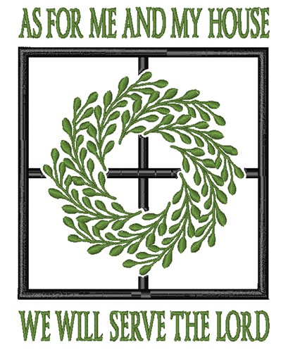 We Serve The Lord Machine Embroidery Design
