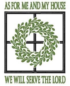 Picture of We Serve The Lord Machine Embroidery Design