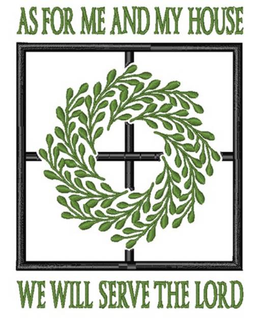 Picture of We Serve The Lord Machine Embroidery Design