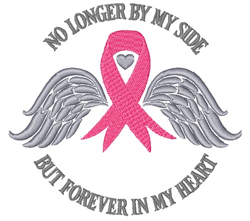 Breast Cancer Angel Machine Embroidery Design