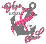 Picture of Hope Anchors The Soul Machine Embroidery Design