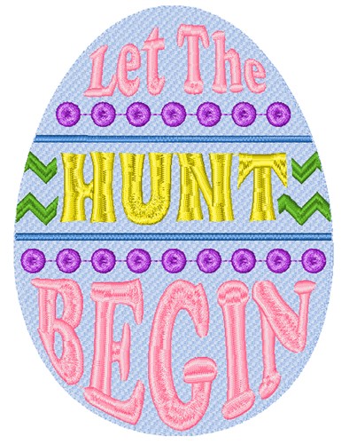 Let The Hunt Begin Machine Embroidery Design
