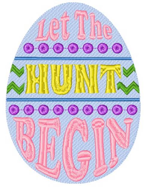 Picture of Let The Hunt Begin Machine Embroidery Design