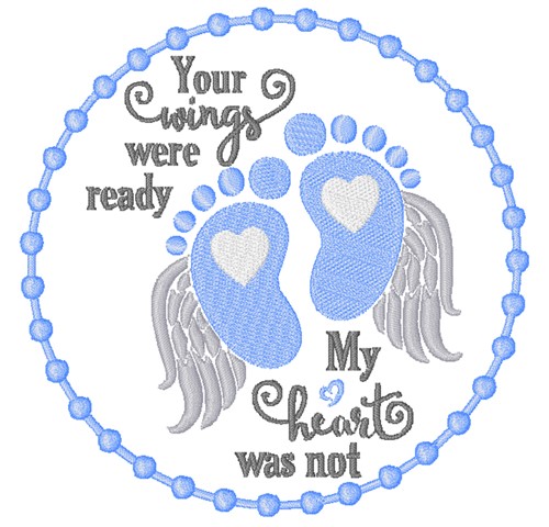 Your Wings Were Ready Machine Embroidery Design
