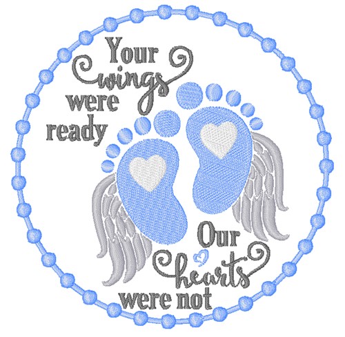 Your Wings Were Ready Machine Embroidery Design