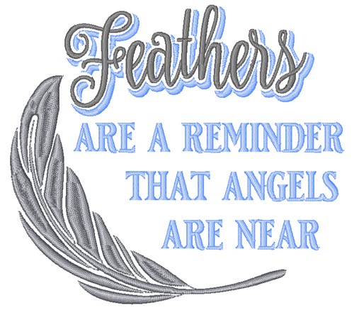 Angels Are Near Machine Embroidery Design