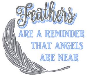 Picture of Angels Are Near Machine Embroidery Design
