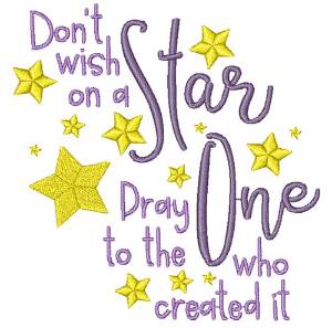 Picture of The Creator Of Stars Machine Embroidery Design