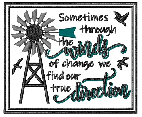 The Winds Of Change Machine Embroidery Design