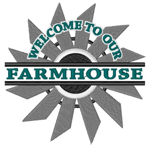 Picture of Welcome To Our Farmhouse Machine Embroidery Design