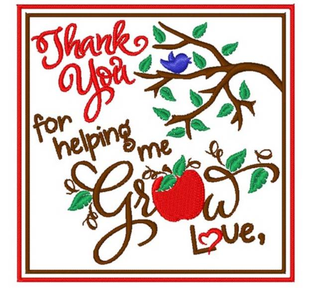 Picture of Thank You Teachers Machine Embroidery Design