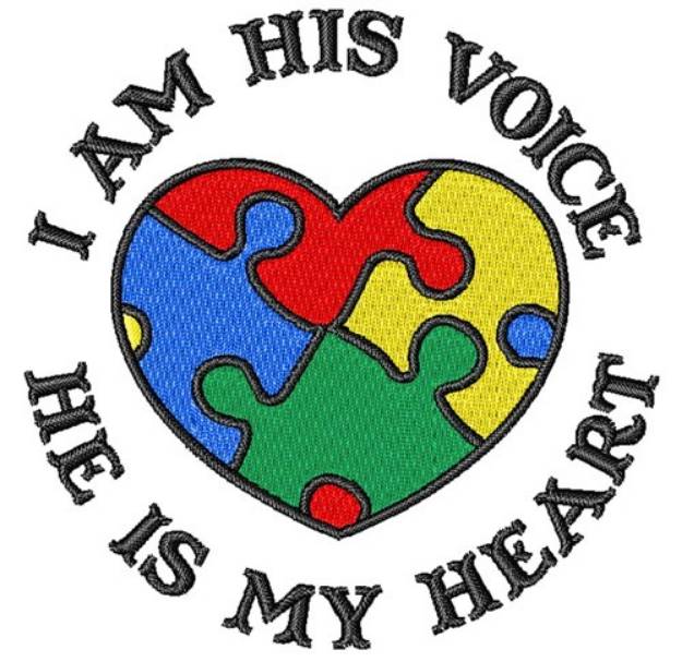 Picture of I Am His Voice Machine Embroidery Design