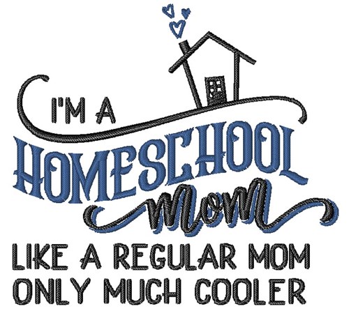 Homeschool Mom Machine Embroidery Design
