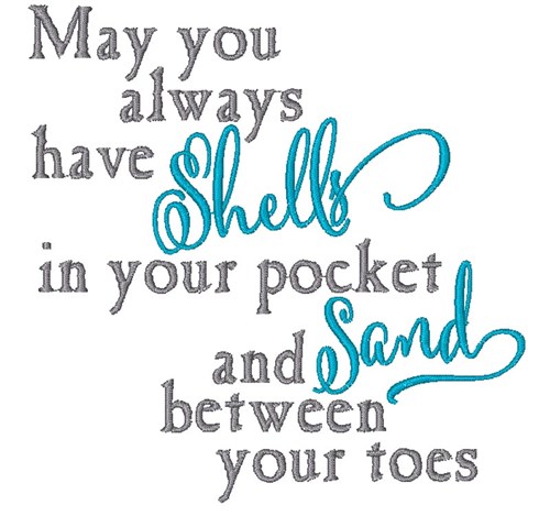 Shells In Your Pocket Machine Embroidery Design