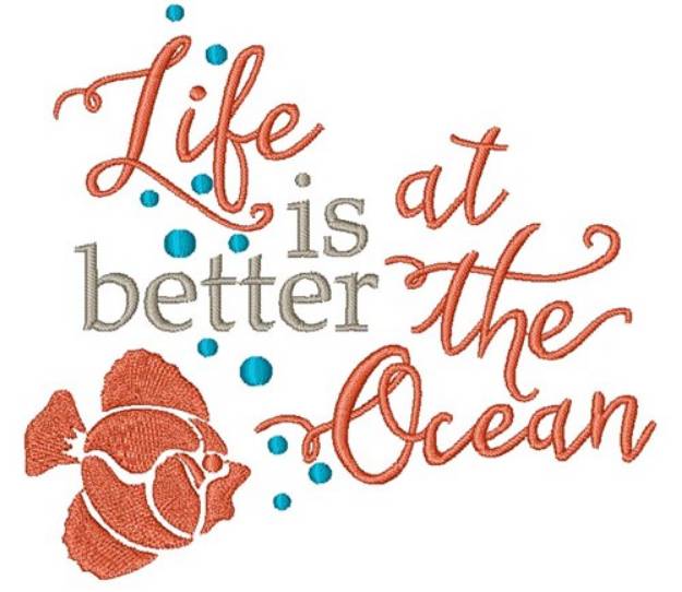 Picture of Life At The Ocean Machine Embroidery Design