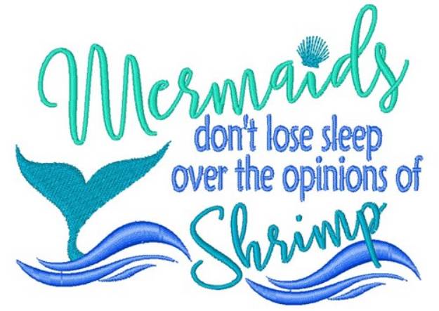 Picture of Mermaids & Shrimp Machine Embroidery Design
