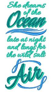 Picture of Dream Of The Ocean Machine Embroidery Design