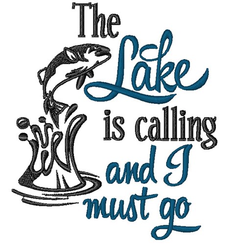 The Lake Is Calling Machine Embroidery Design