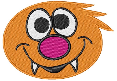 Goofy Monster Face Machine Embroidery Design
