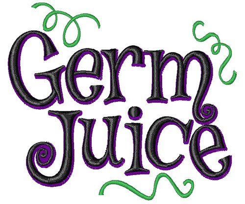 Germ Juice Machine Embroidery Design