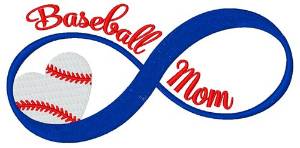 Picture of Baseball Mom Forever Machine Embroidery Design