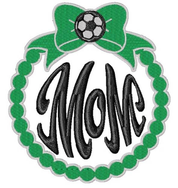 Picture of Soccer Mom Ornament Machine Embroidery Design