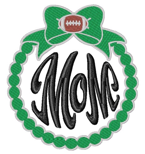 Football Mom  Machine Embroidery Design