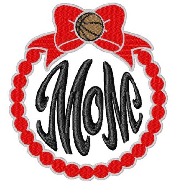 Picture of Basketball Mom  Machine Embroidery Design