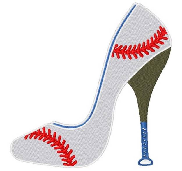 Picture of Baseball High Heel Machine Embroidery Design