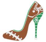 Picture of Football High Heel Machine Embroidery Design
