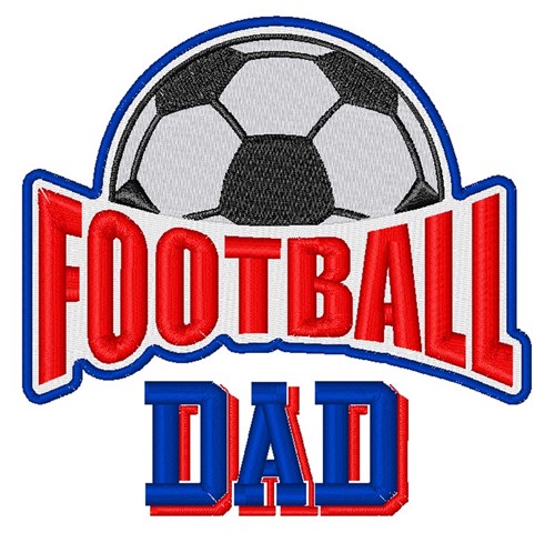 Football Dad Machine Embroidery Design