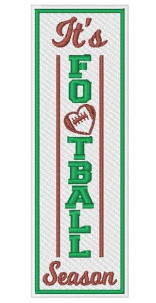 Picture of Its Football Season Bookmark Machine Embroidery Design