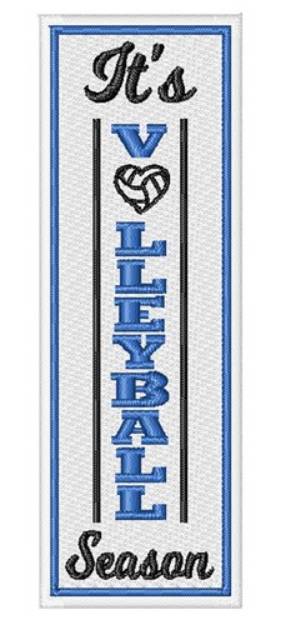 Picture of Volleyball Bookmark Machine Embroidery Design
