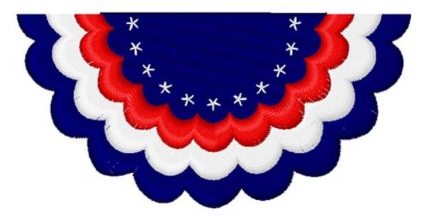 Picture of 4th Of July Bunting Machine Embroidery Design