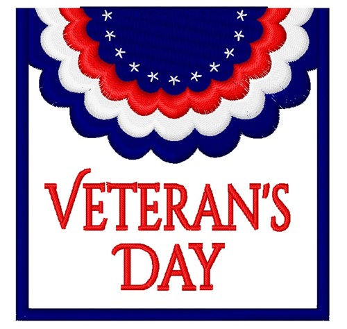Veterans Day Machine Embroidery Design