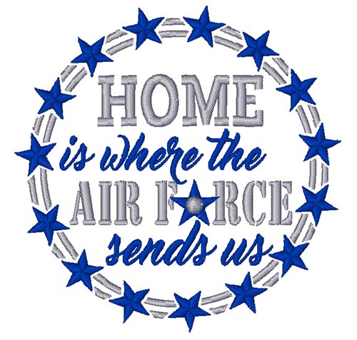 In The Air Force Machine Embroidery Design