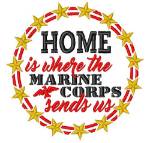 Picture of In The Marines Machine Embroidery Design