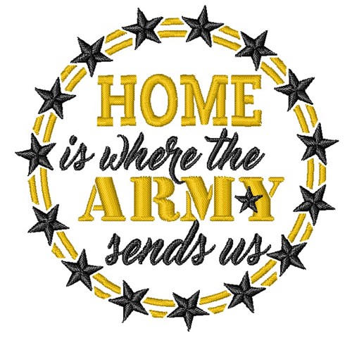 In The Army Machine Embroidery Design