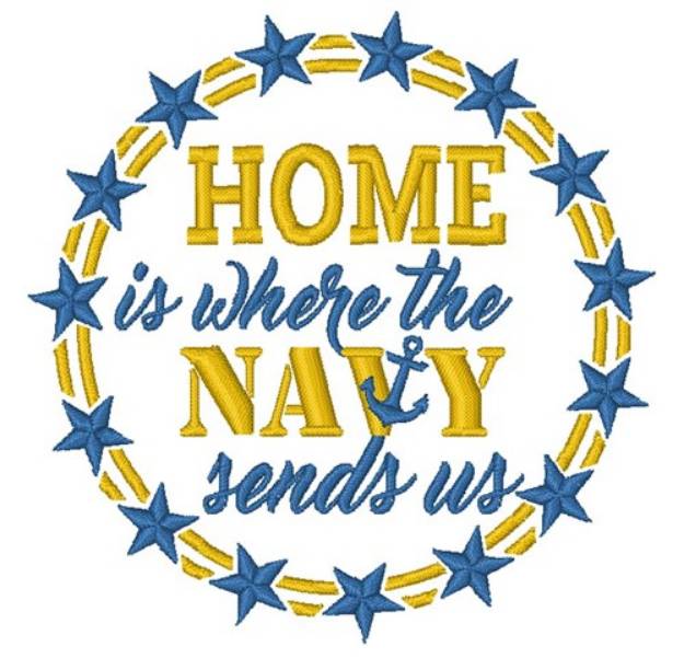 Picture of In The Navy Machine Embroidery Design