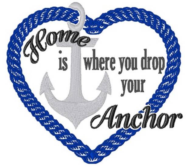 Picture of Drop Your Anchor Machine Embroidery Design