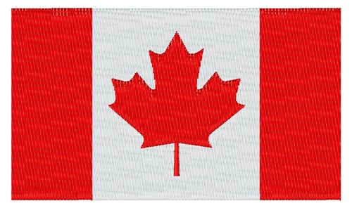 Canada Flag Machine Embroidery Design