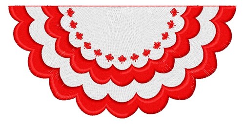 Canadian Bunting Machine Embroidery Design