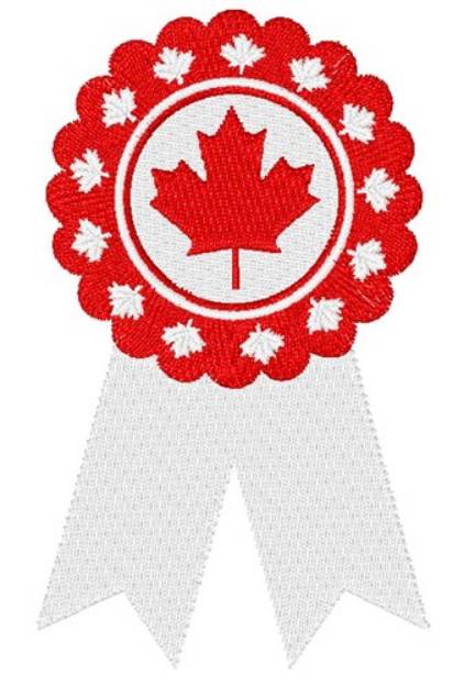 Picture of Canadian Rosette Machine Embroidery Design