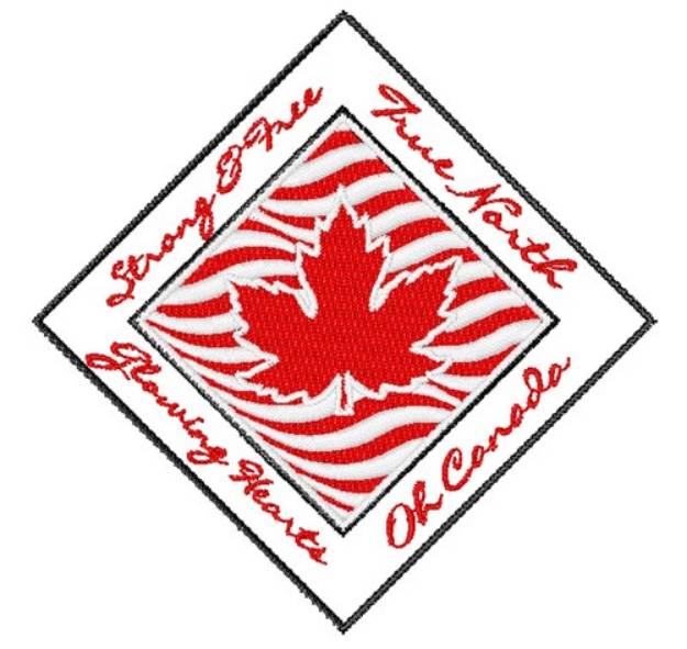 Picture of Canada Strong Machine Embroidery Design