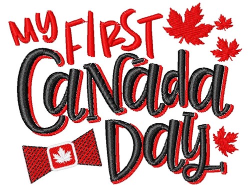 First Canada Day Machine Embroidery Design