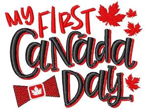 Picture of First Canada Day Machine Embroidery Design